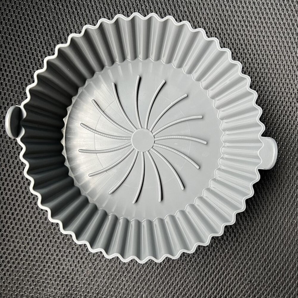 Silicone Pot for Airfryer Reusable Air Fryer Accessories Baking Basket Pizza Plate Grill Pot Kitchen Cake Cooking Baking Tools