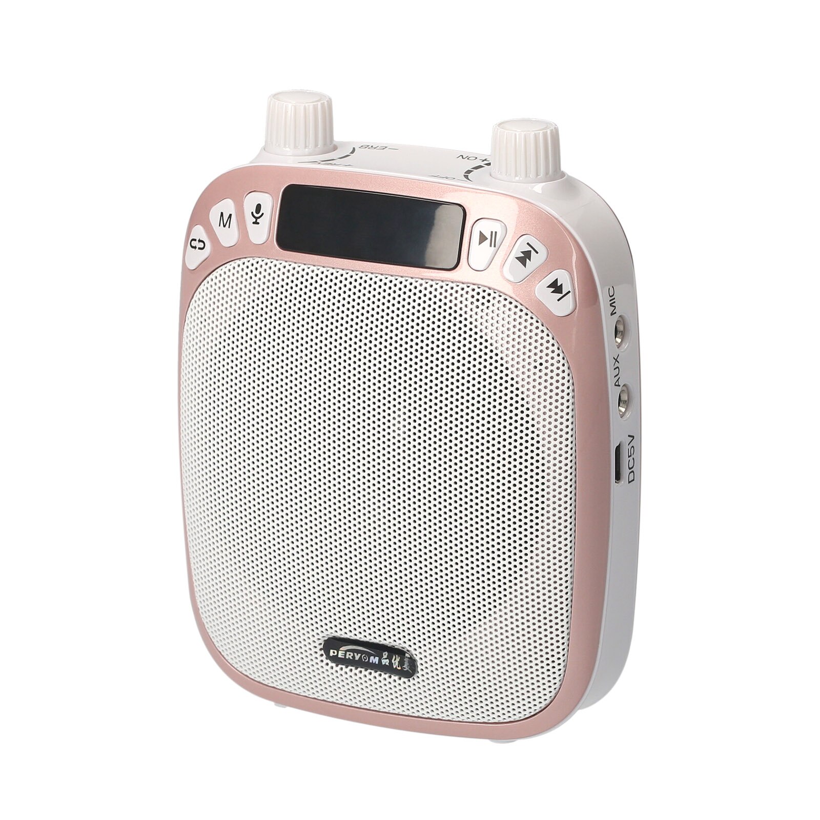 8W Portable Voice Amplifier Wired Microphone AUX Audio Recording Bluetooth Speaker Music Player for Teachers Instructor Training