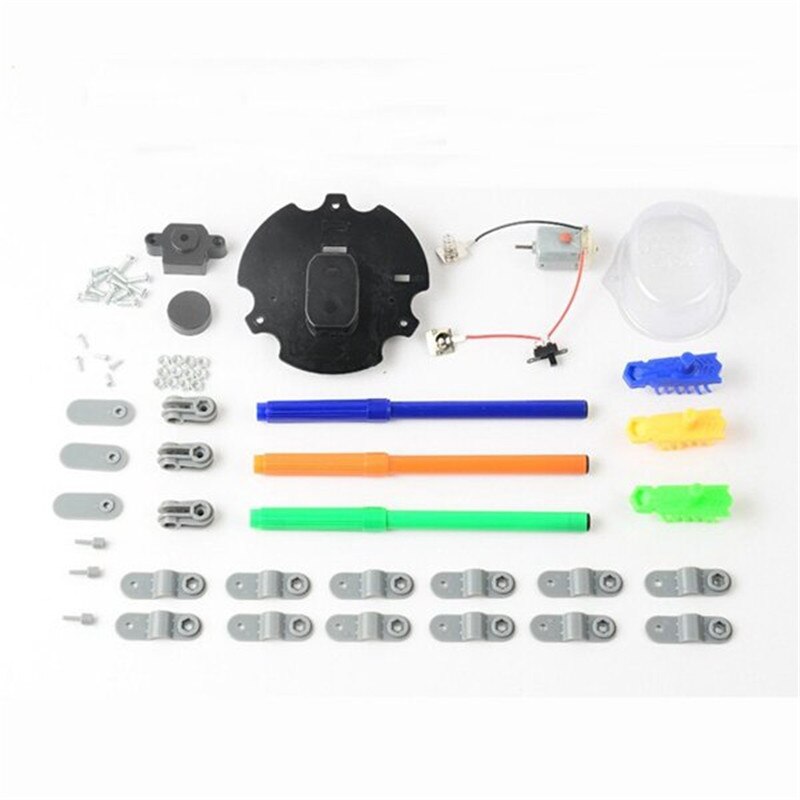 3 IN 1 Doodling Robot Graffiti Electrical Auto Drawing Machine DIY Toys Model Decoration Crafts