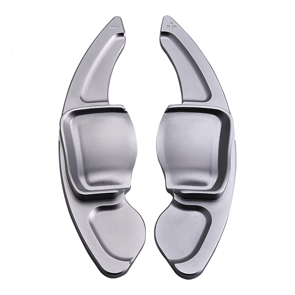 Para Skoda Octavia A7 MK3 5E RS VRS Superb B8 Scala Karoq Kodiaq volante de coche paleta de cambio extender pegatina DSG Gear: Gris
