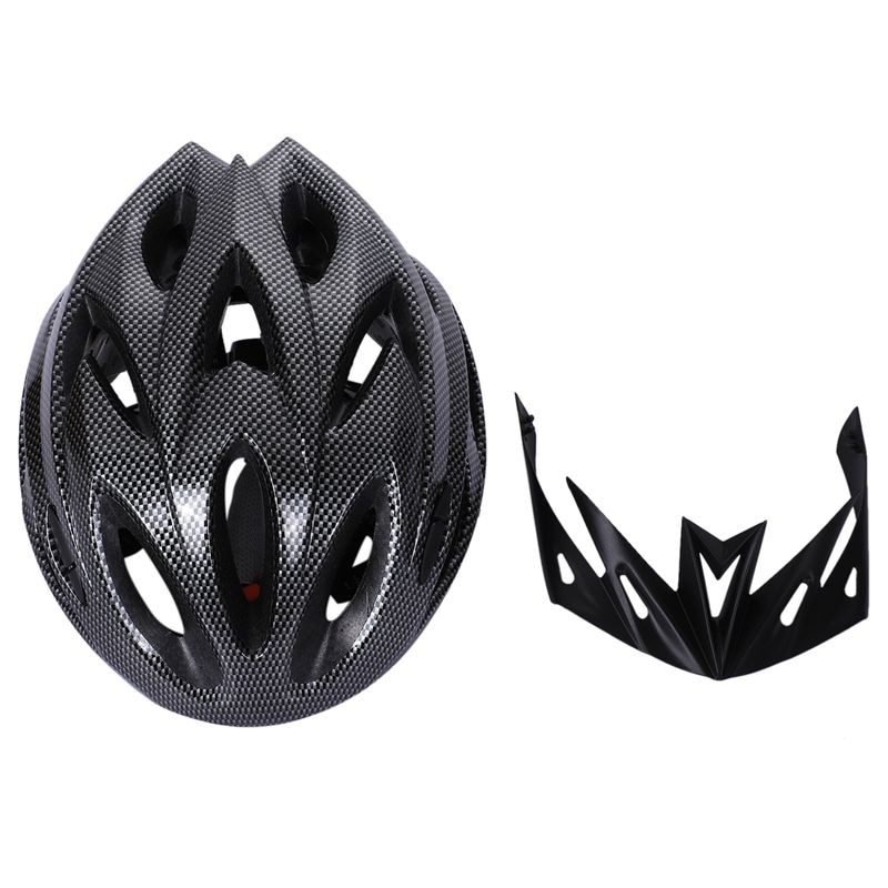 Carbon Bicycle Helmet Bike MTB Cycling Adult Adjustable Unisex Safety Helmet