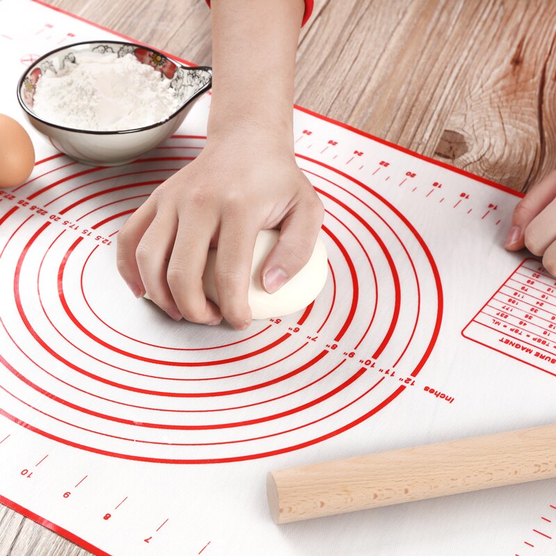 Silicone Mat Oversize Baking Accessories Pastry Bakery Kitchen Rolling Pin for Dough Confectionery Kneading Pad Mastic board