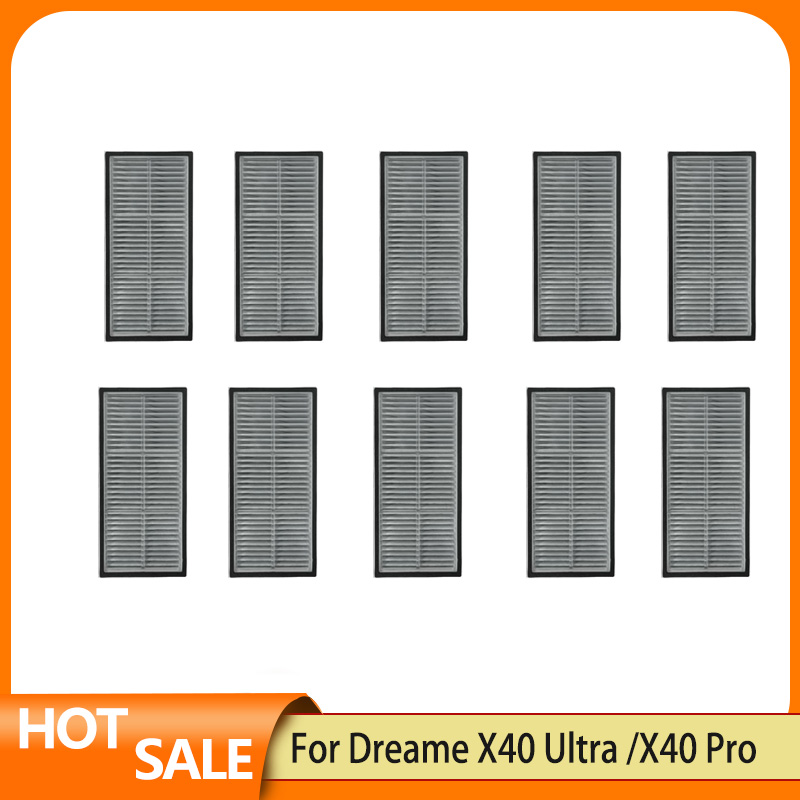 Dreame X40 Ultra / L40 Ultra/MOVA P50 Pro Ultra/ MOVA P10 Pro ultra Parts Roller Side Brush Hepa Filter Dust Bag Accessories: Dark Grey