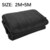PE Markise Plane Camping Baldachin Zelt Garten Sonne Schatten Dauerhaft Praktische Feuchtigkeit Proof Strand Sun Shelter Tragbare Freien: black 2mX5m