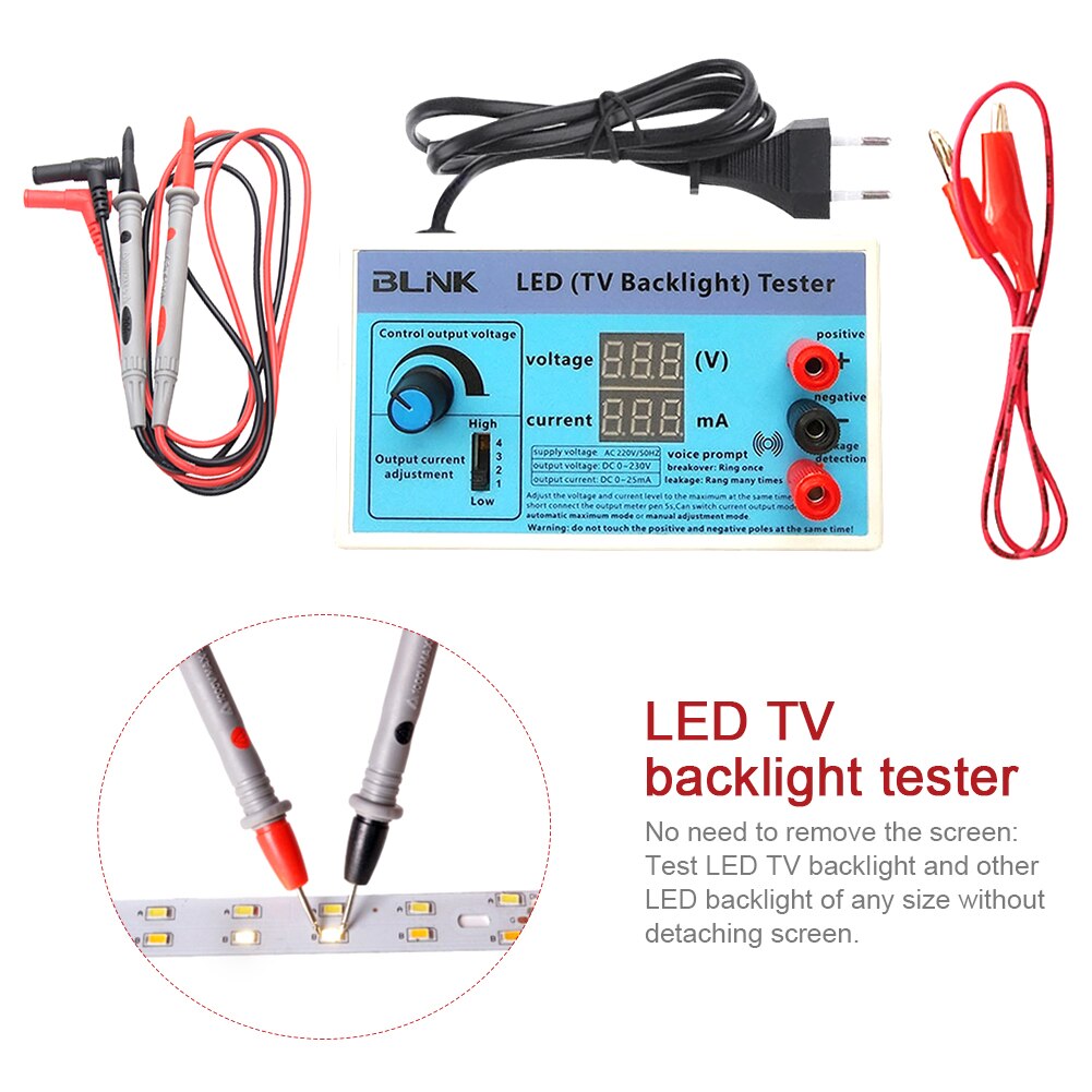 LED TV Backlight Tester Home Output 0-300V Lamp Bead Detect Multipurpose With Meter Pen LCD Digital Display Portable Strips