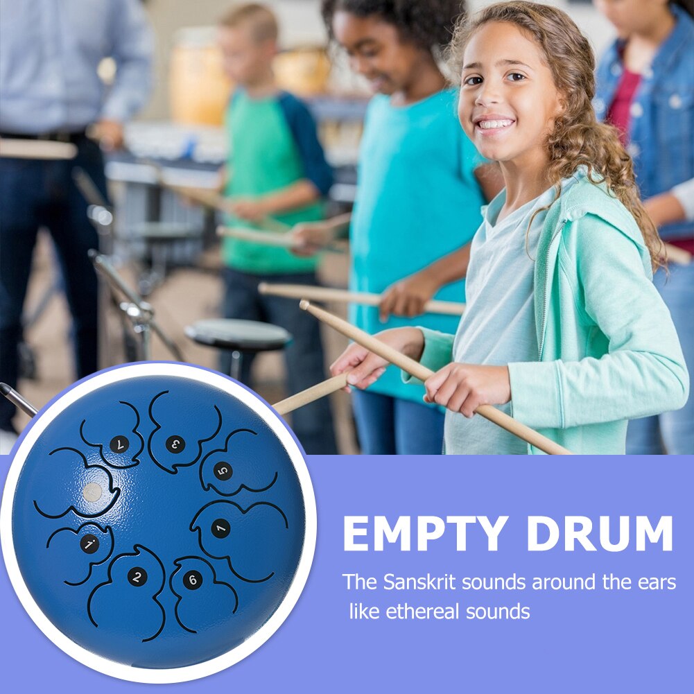 8 Inch Steel Tongue Drum 8 Tune Hand Pan Drum Tank Drum With Drumsticks Carrying Bag Percussion Instruments