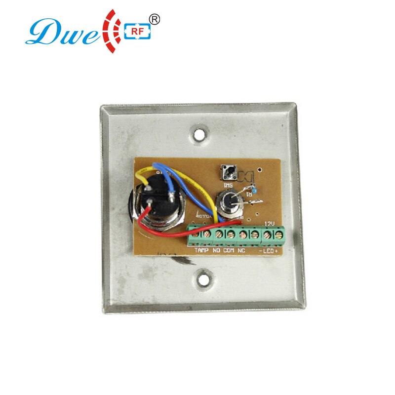 DWE CC RF access control kits stainless steel emergency door release button with key switch with LED indicator light