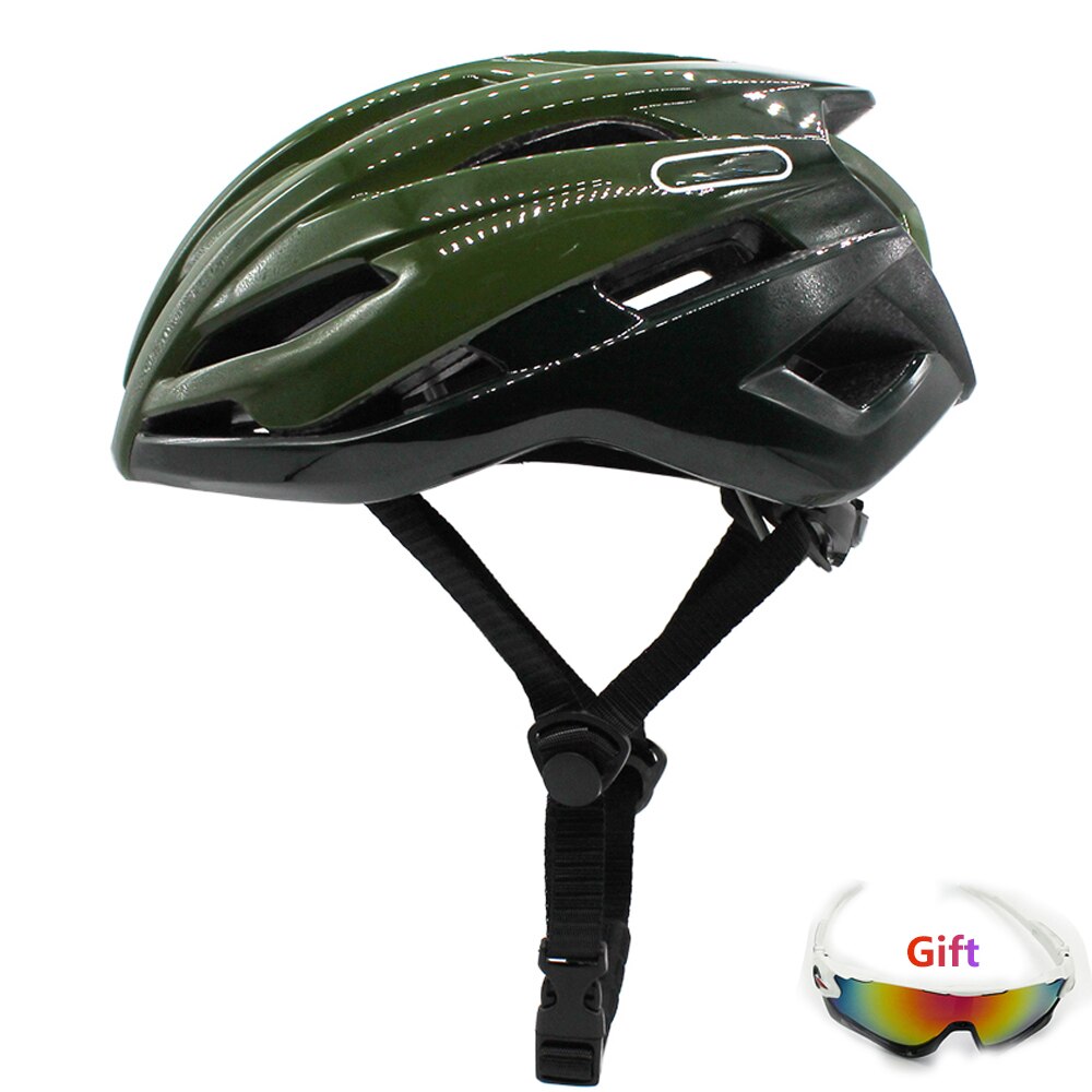 Newest Cycling Helmet Ultralight Aerodynamic Road MTB Men Women Bicycle Safety Riding Helmets Casco Ciclismo: Green