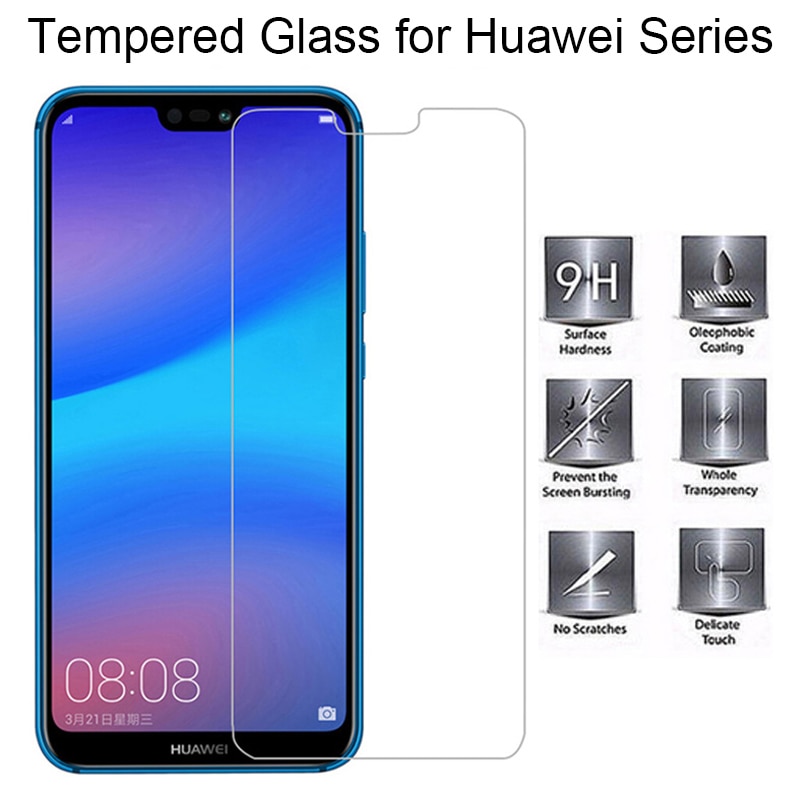 3PCS Protective Glass for Huawei P30 Lite P50 Pro Glass Screen Protector for Huawei P20 P40 Lite Pro P10 P8 P9 Lite Glass