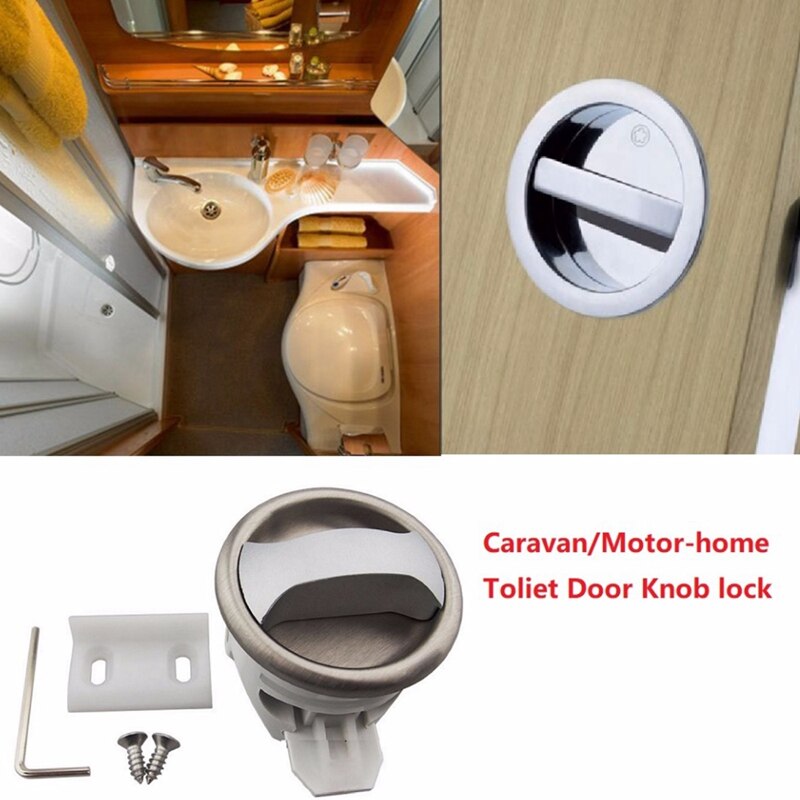 Toilet Bathroom Door Lock for RV Caravan Motorhome Windows Cabinet Drawer Yacht Dining Car Accessories