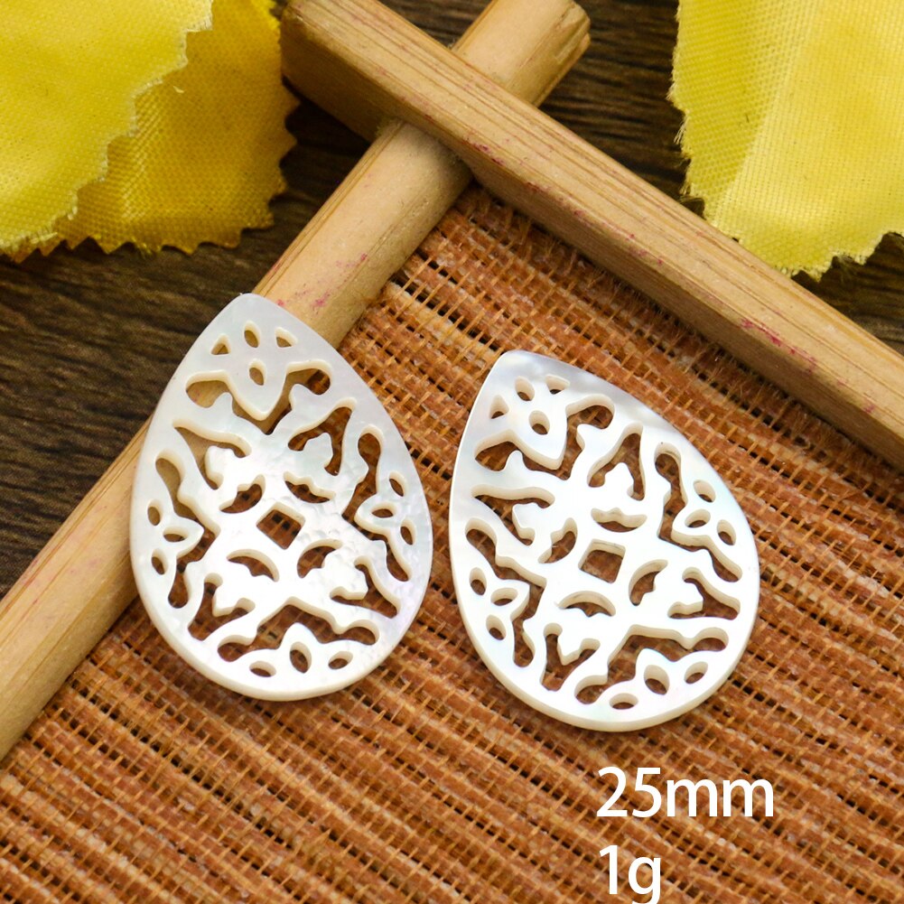 Real Shell Flower of Life Charms Mother of Pearl Water Fatima Hand Pendant Necklace Earring Flat Back DIY Jewelry Accessory