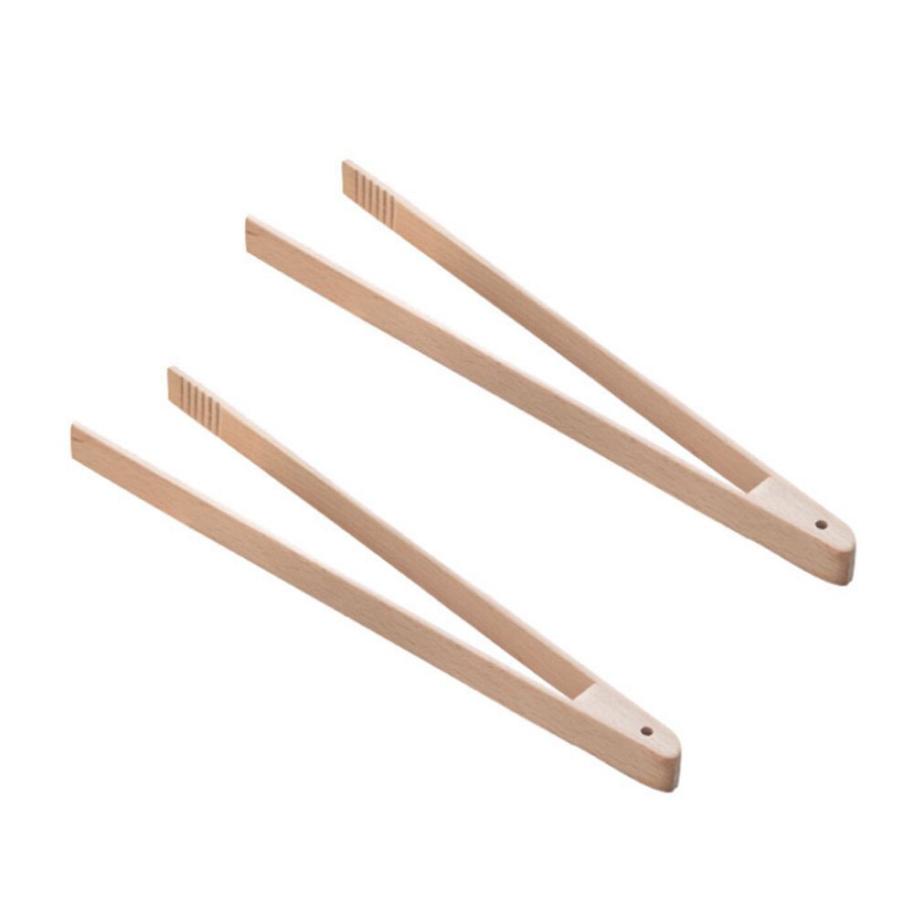 2 pc bamboe kooktangen voor in de keuken, barbecue-gereedschap, salade, spek, biefstuk, brood, cake, houten clip, keukengereedschap voor thuis: Ik