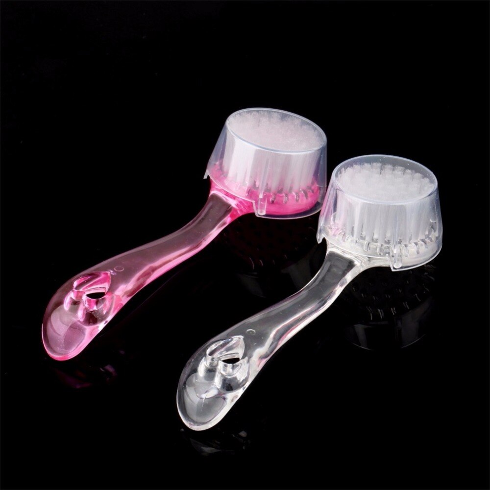 Cepillo Facial LIMPIADOR EXFOLIANTE, limpieza Facial, tapa para cepillo, cerdas suaves, exfoliante, plástico, no eléctrico