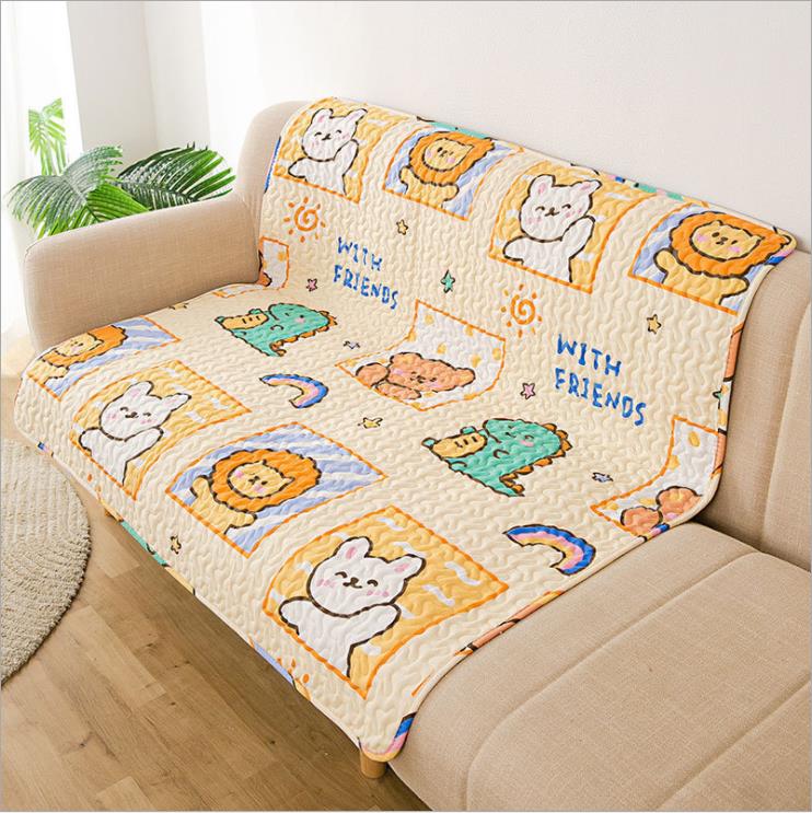 Baumwolle Hund Wette Kühlung Sommer Haustier matt Katze Decke Sofa Atmungs Haustier Hund Sommer Waschbar Eis Schlafen Matratze Hund Zubehör: Tier Muster / 70x70cm