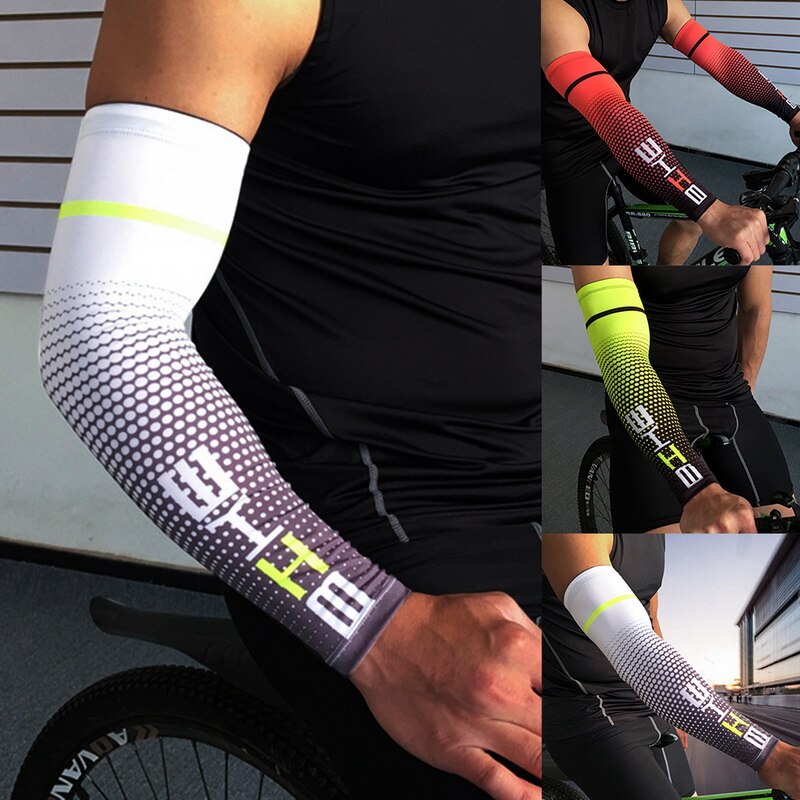 Manchettes de protection contre les uv pour hommes, idéales pour le cyclisme, la course à pied, le sport