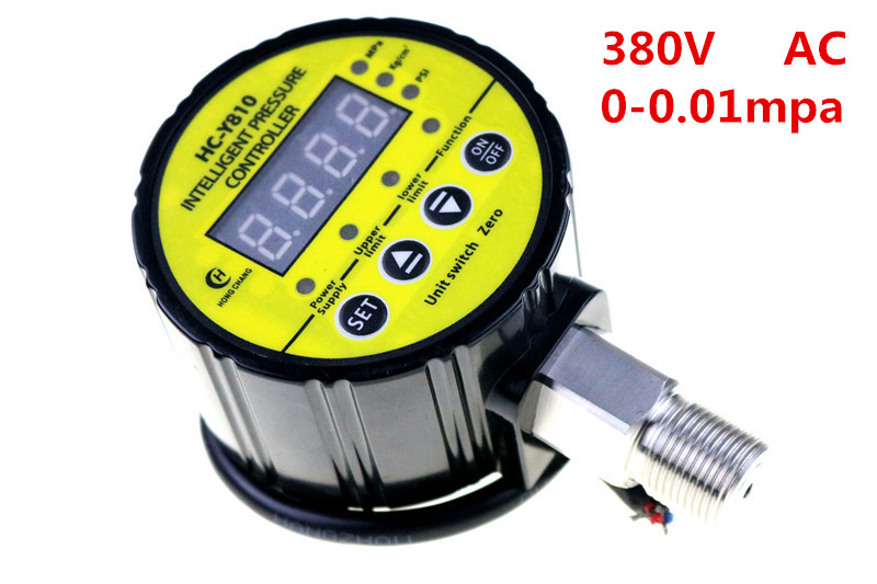 380V AC Hydraulic Air Compressor Digital Pressure Switch 0-0.01Mpa M20 x 1.5