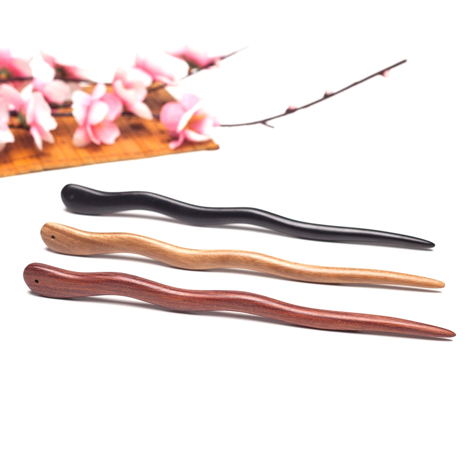 Japanese hair jewelry ornaments for women Traditional wood sticks pins diy head accessories Casual everyday's hairpins hairwear