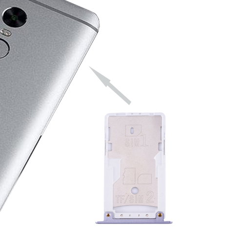 Per Xiaomi Redmi 4X SIM Vassoio di Carta di SIM Adattatore Della Carta di TF del Vassoio di Carta per Xiaomi Redmi Nota 4X: Grey for RedmiNote4X