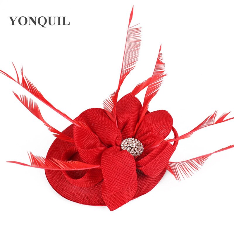 Klassieke bruiloft bruidshoofdtooi formele gelegenheid fascinator hoed vrouwen gala feest hoeden accessoires hoofdband