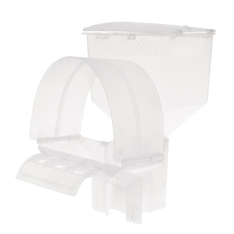 Duif Feeder Automatische Enkel Gat Voeden Case Opknoping Kooi Vogels Papegaai Voedsel Dispenser Apparaat Doos Container Accessoires