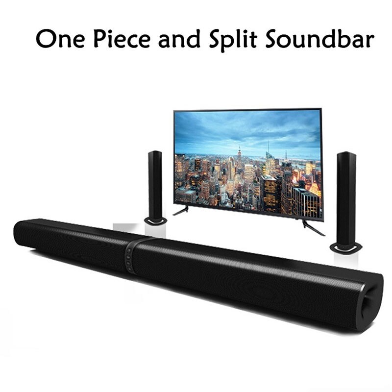 Langaton bluetooth -kaiutin 3d stereo kotiteatterin äänipalkki taitettava jaettu tv -kaiutin subwoofer -tuki tf fm aux u disk column