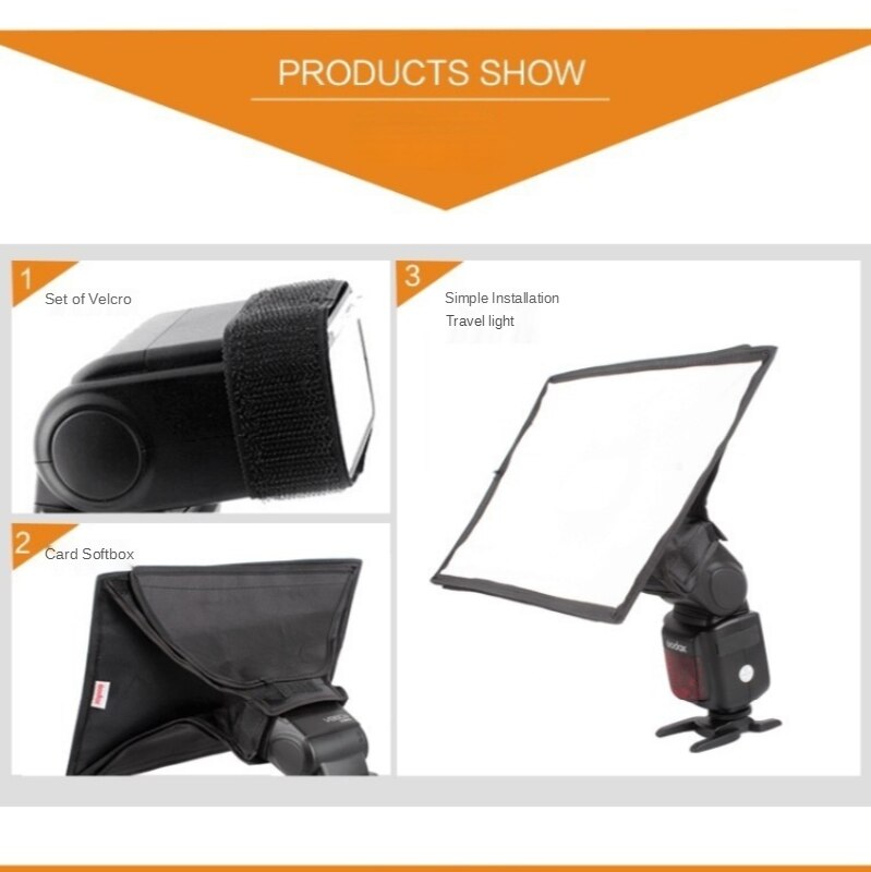 Godox Camera Flash 10*10/15*20/20 × 30Cm Soft Cover Soft Box Opvouwbaar Cover