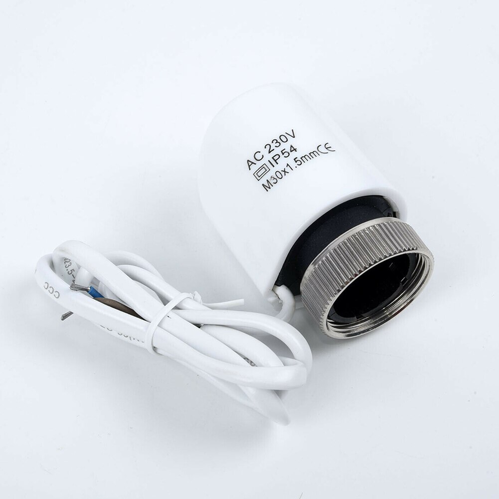 230V 2W Thermostat Electric Thermal Actuator Replacement Normally Open Close Radiator Accessories PC Home For Underfloor Heating