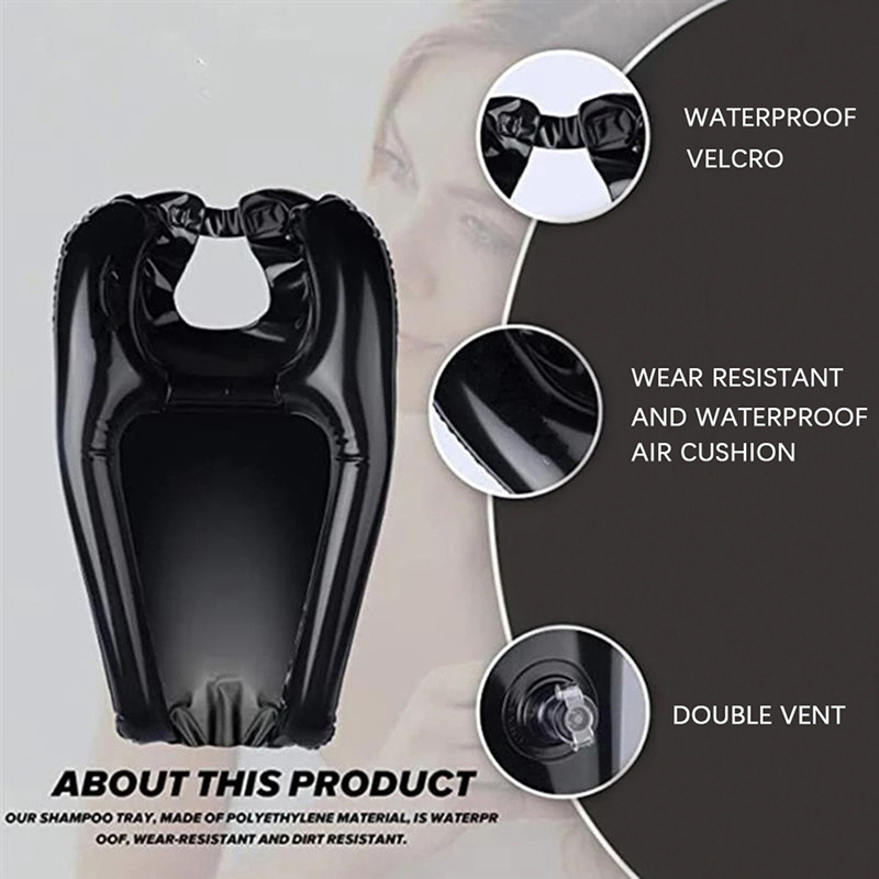 Pvc Opblaasbare Shampoo Bassin Salon Head Tray Home Wastafel Kussen Nek Rest Spa Kussen Kapper Accessoires