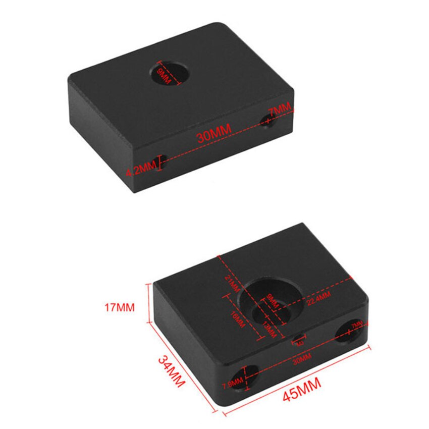 3D Printer Onderdelen Aluminium Z-As Leadscrew Top Mount Voor Tornado Creality CR-10 Ender 3 Ender 3 Pro Metalen Z-Rod Bearing Holder