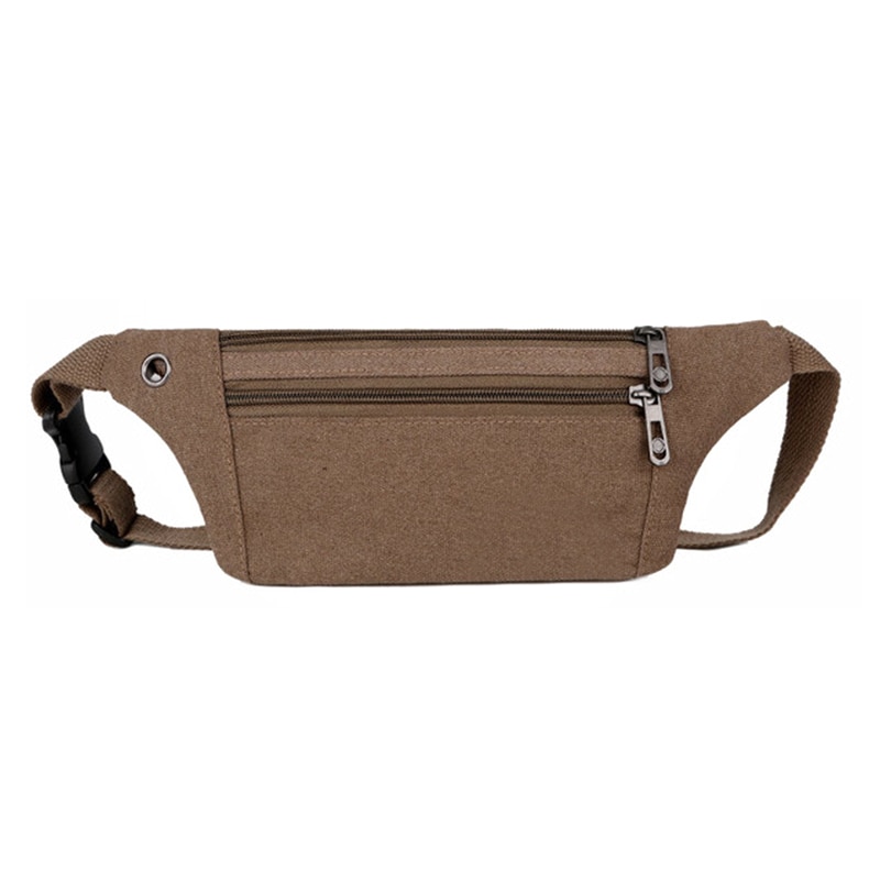 Unisex Canvas Sport Heuptas Lichtgewicht Running Telefoon Tas Mini Fitnessapparatuur Riem Tas Canvas Taille Pouch: Royal Blue