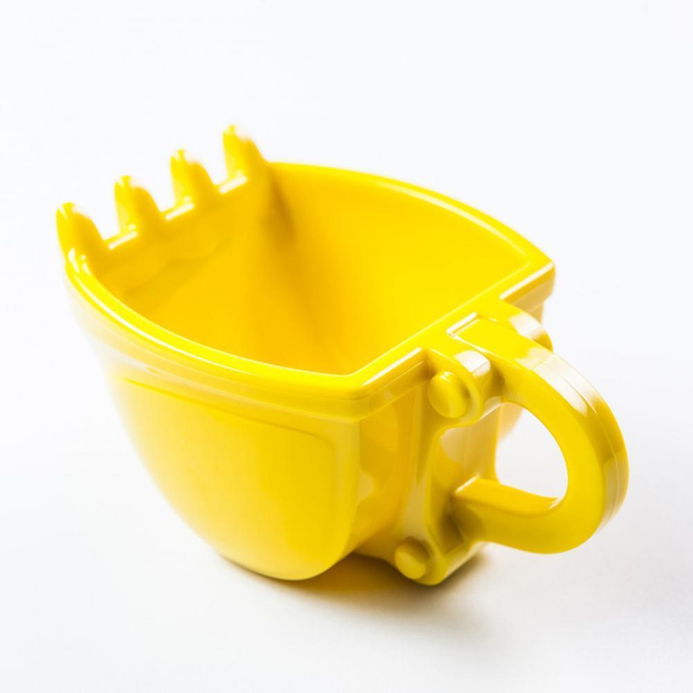 Digger Excavator Bucket Model Coffee Water Mugs Cup with Spoon For