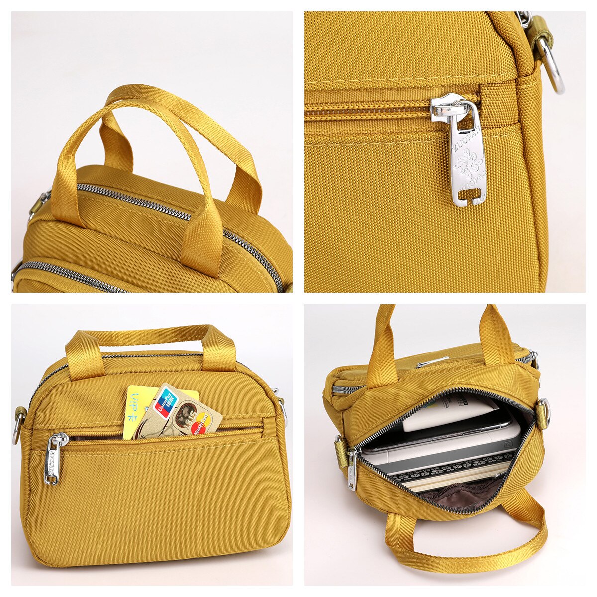 Vrouwen Messenger Bags Nylon Koppelingen Luxe Tote Packet Vrouwelijke Vintage Schouder Crossbody Tas Dames Handtas