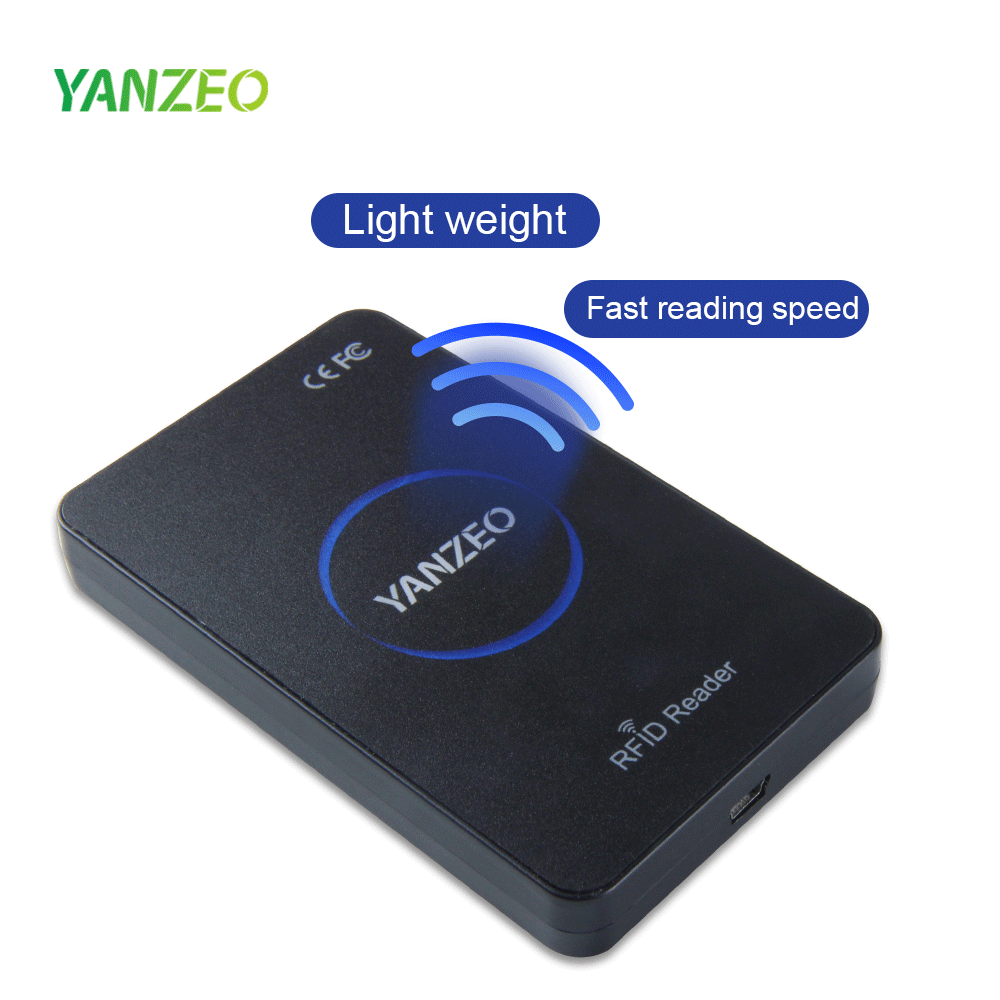 Yanzeo SR360 865Mhz ~ 915Mhz escritorio UHF RFID lector de tarjetas sistema de Control de acceso POS almacenamiento con salida de emulación de teclado