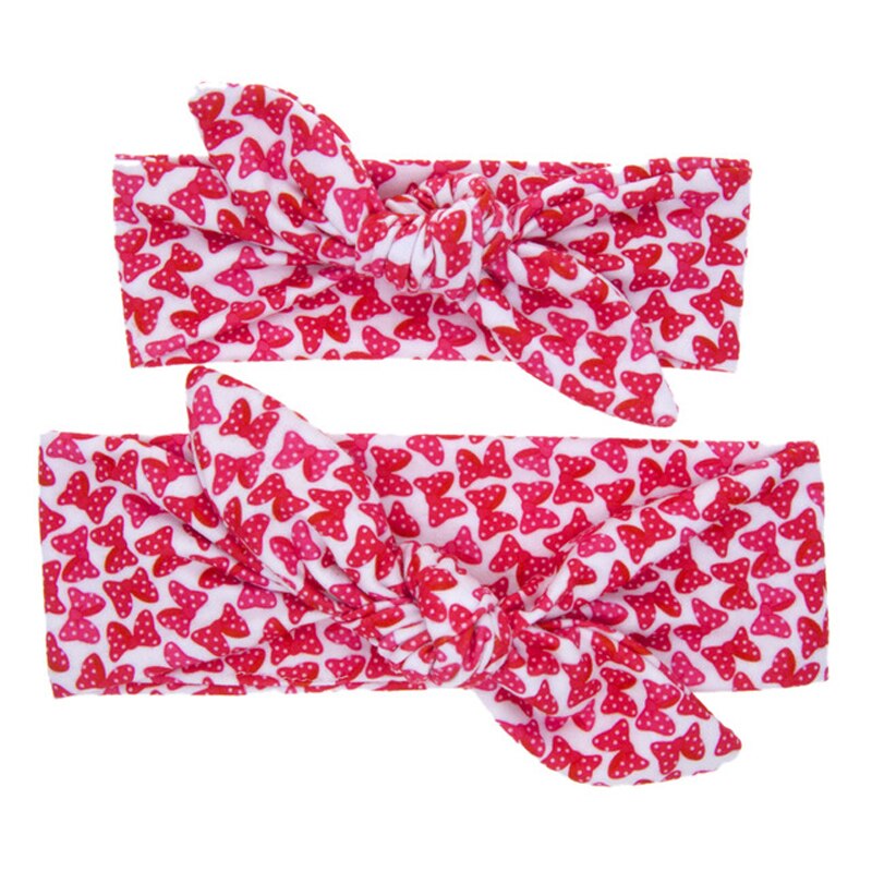 Balleenshiny 2 Stuks Moeder En Kind Hoofdband Sets Gedrukt Luipaard Print Geknoopt Hoofdband Polyester Katoen Zachte Haaraccessoires: T6