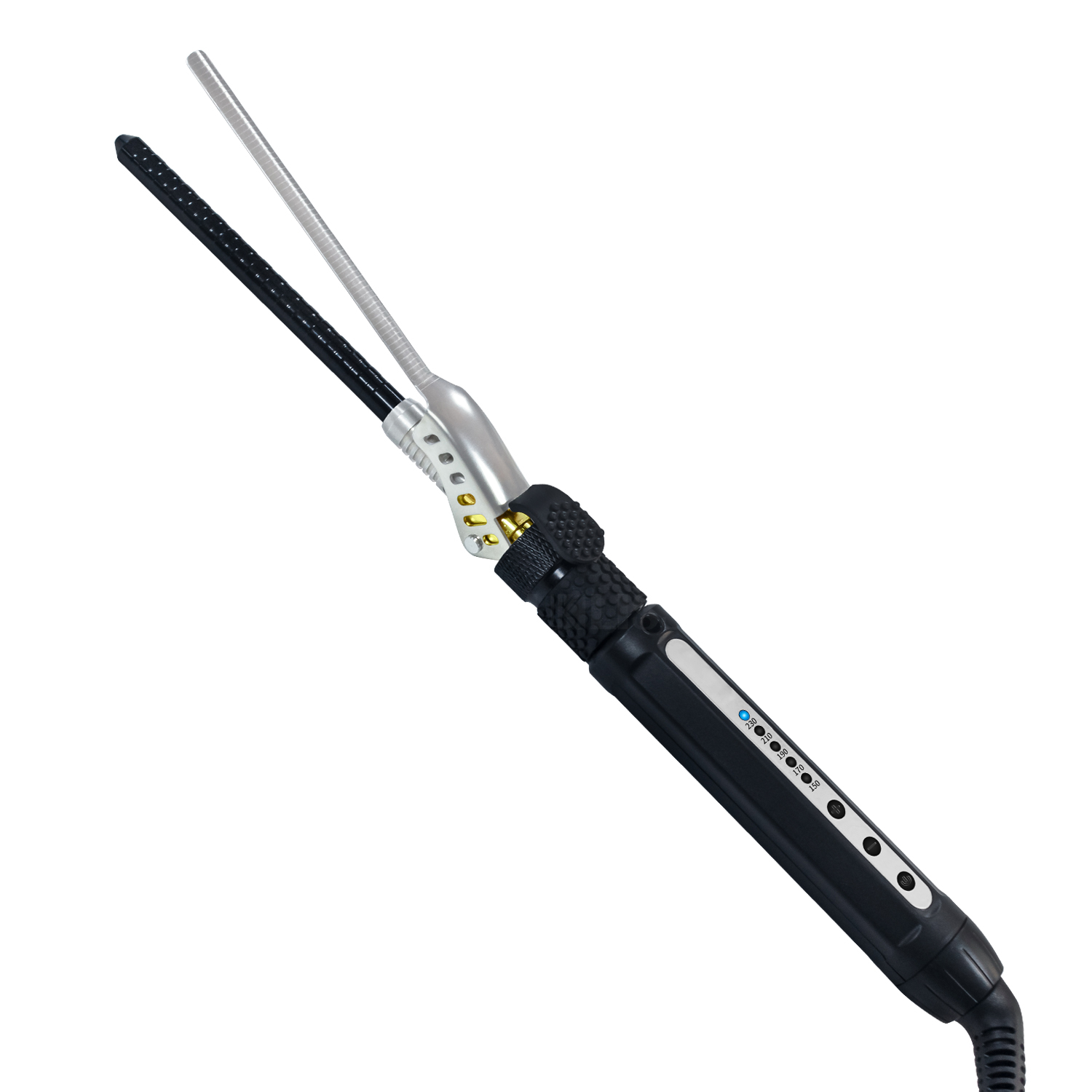 7mm Curling Iron Rotating Hair Curler Men's Small Curl Ceramic Pear Flower Cone Hair Curler Roller Waver Wand Salon Hair Styler