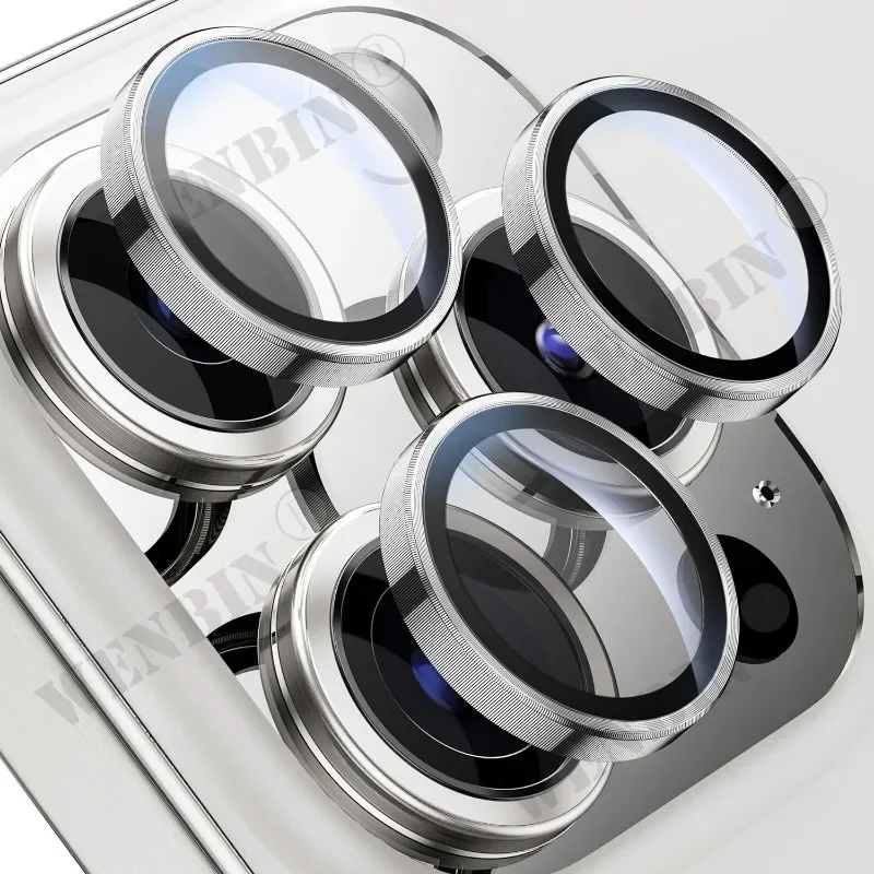 Protector de lente de cámara para iPhone 16, 15, 14, 13, 12, 11 Pro Max Plus, Mini cristal Protector de Metal de diamante para lente de iPhone, 2 uds.: otro /  Opción10