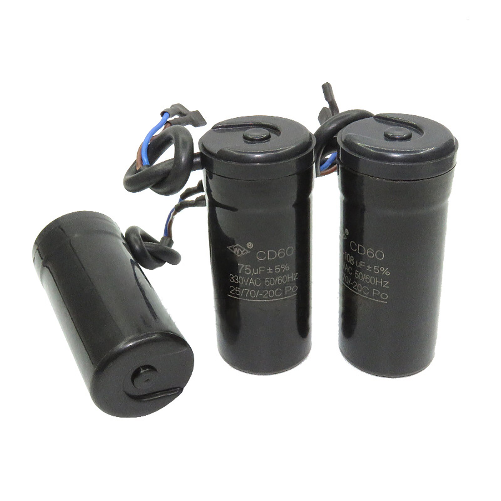 Refrigerator Compressor Starting Capacitor CD60 Motor 330VAC 50HZ 60Hz ,64UF -freezer Parts