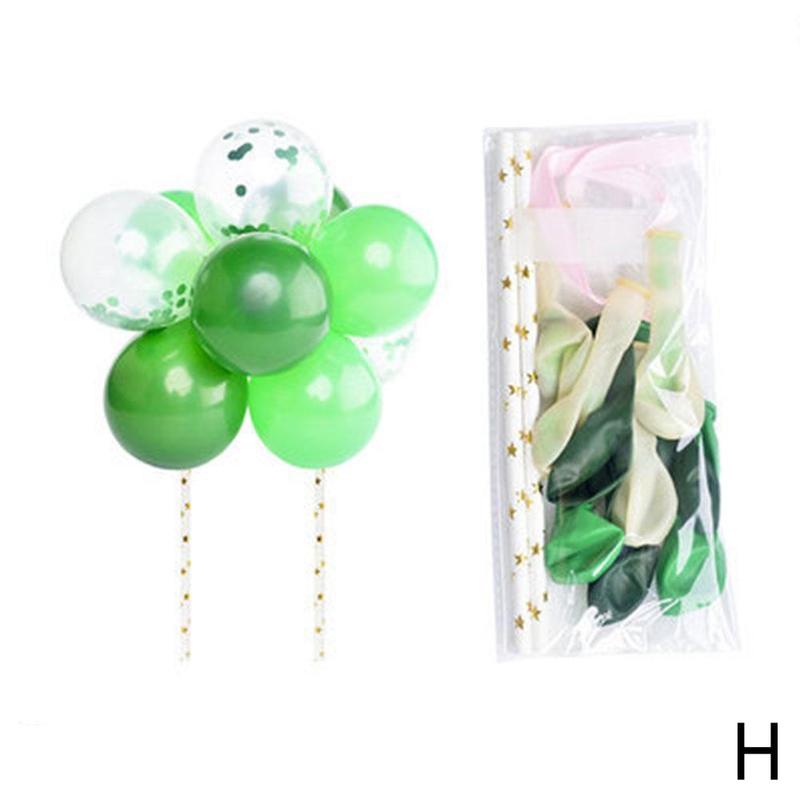 5 Inch Transparant Confetti Lovertjes Ballon Cloud Insert Tafel Card Decoratie Dessert Z1D3: H