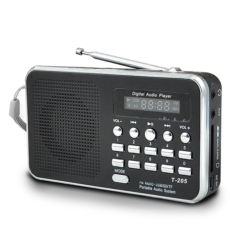Draagbare Mini Am Fm Radio Stereo Speaker Ondersteuning Sd/Tf Card Met Usb