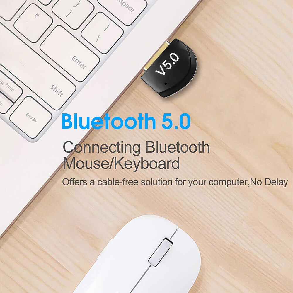 kebidumei Mini BT 5.0 Adapter USB Dongle Wireless USB Bluetooth Transmitter 5.0 Music Receiver Bluetooth Adapter For Computer PC