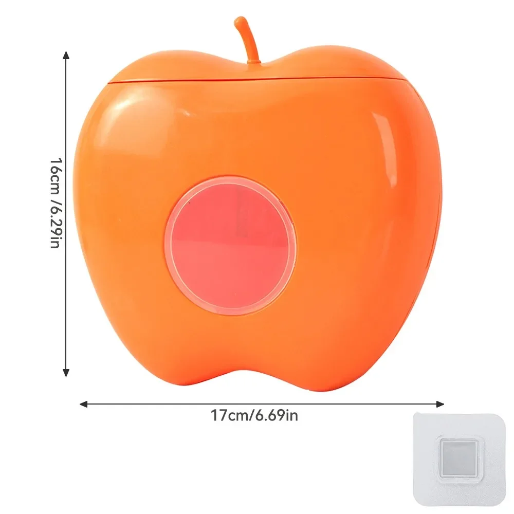 Plastic Wrap Opbergdoos Keuken Opbergdoos voor Voedsel Film Voedsel Cover Bag Organizer Douchekappen Dispenser: Oranje