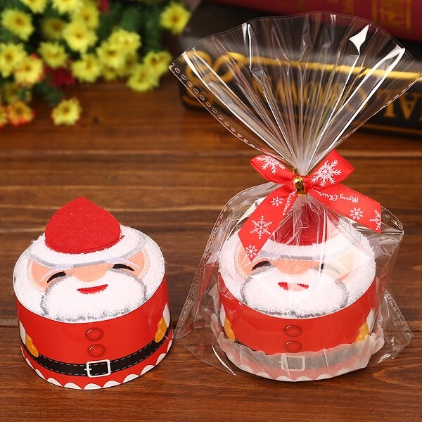 Merry Christmas Towel Christmas Tree Santa Claus Snowman hand face towels for kids 2 piece: Santa Claus Towel