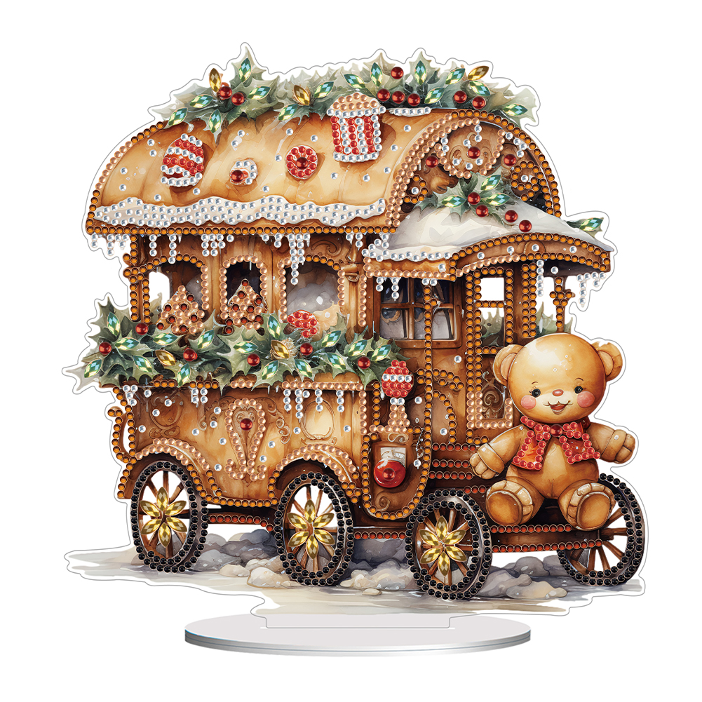 Special Shape Desktop Diamond Painting Ornament Christmas Table Top Diamond Painting Decor for Home Office Decor: Other
