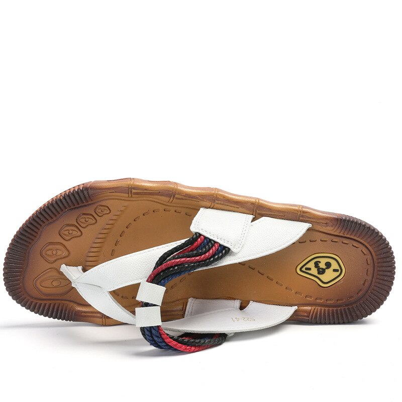 Hand Made Man Slippers Houten Patroon Schoenen Handleiding Pu Slippers Rubberen Zool Antislip Sandalen Leisure Slides Z158