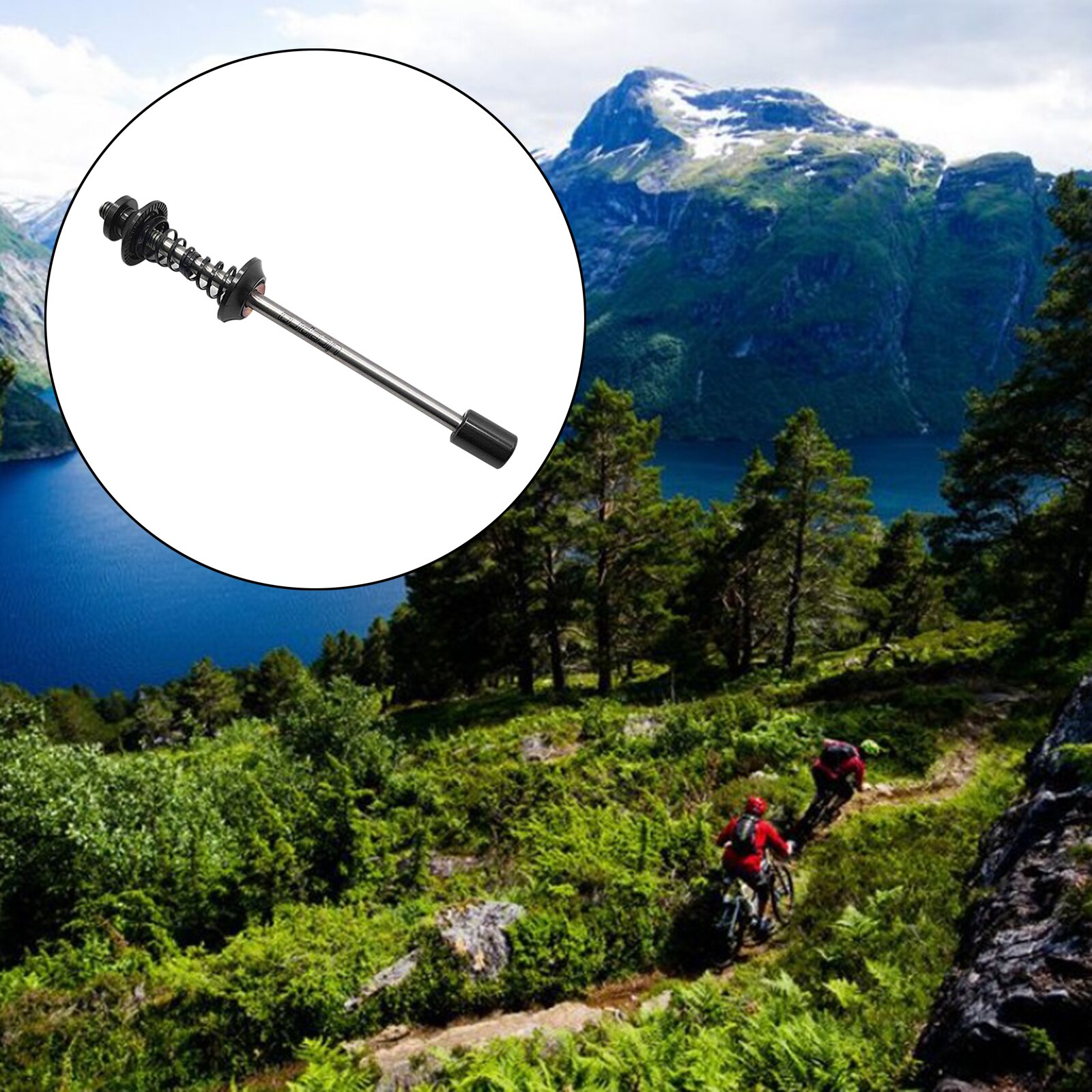 Ultra Light Quick Release Front Rear Wheel Skewer for Mountain Road Bicycle: Black 130-135