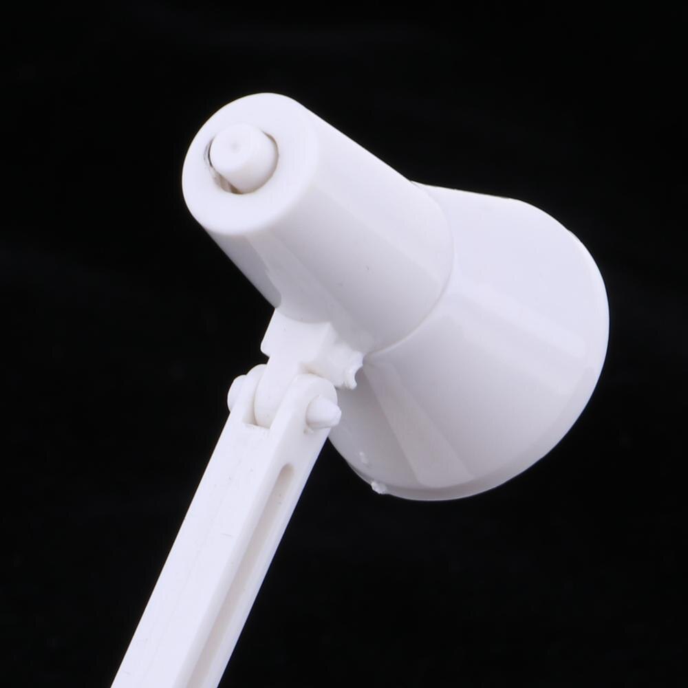 1/6 skala Weiß LED Schreibtisch Lampe Modell Möbel Heißer Spielzeug BJD Puppenhaus Zubehör freundlicher vorgeben Spielen Spielzeug Miniatur Lampe LED licht