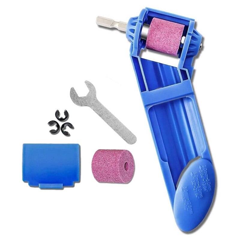 2.0-12.5mm Portable Drill Bit Sharpener Corundum Grinding Wheel Bit Tool Twist Drill Bit Sharpening Machine Grinder Wheel Tool