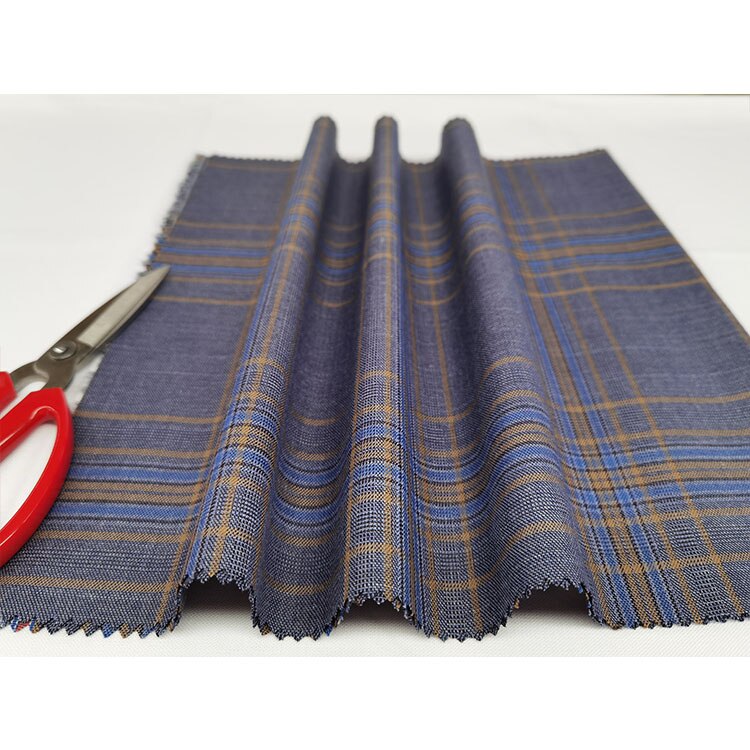 Sarga de poliéster de 145cm x 50cm, hilo de tela teñida para uniforme escolar, tela a cuadros para ropa, bolsos, Falda plisada JK: g4