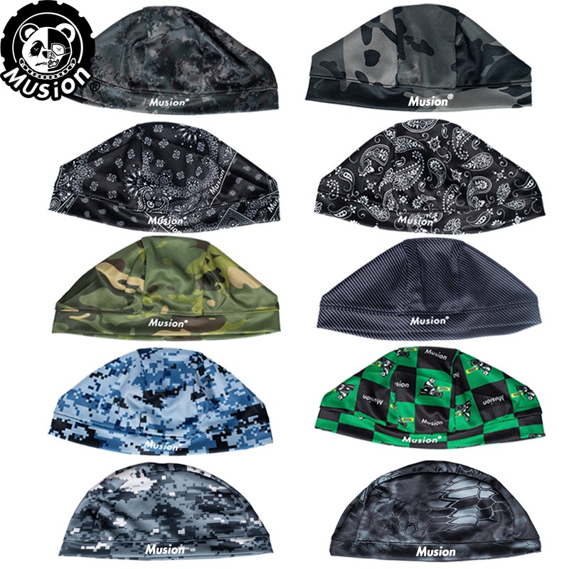 Musion High-Stretch Head Cover Motorhelm Binnenpet Origineel Zweetabsorberende Buitensportpet