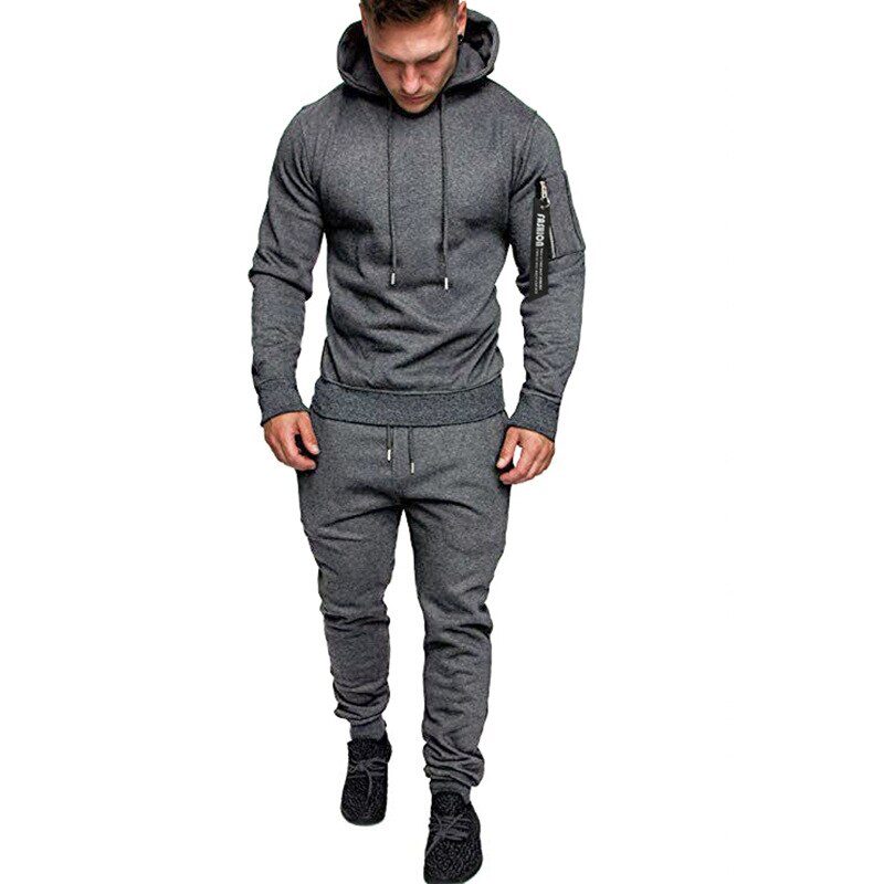 Mannen Winter Sportkleding Stijl Arm Rits Hooded Trui Alle-Wedstrijd Casual Sport Dragen Voor mannen